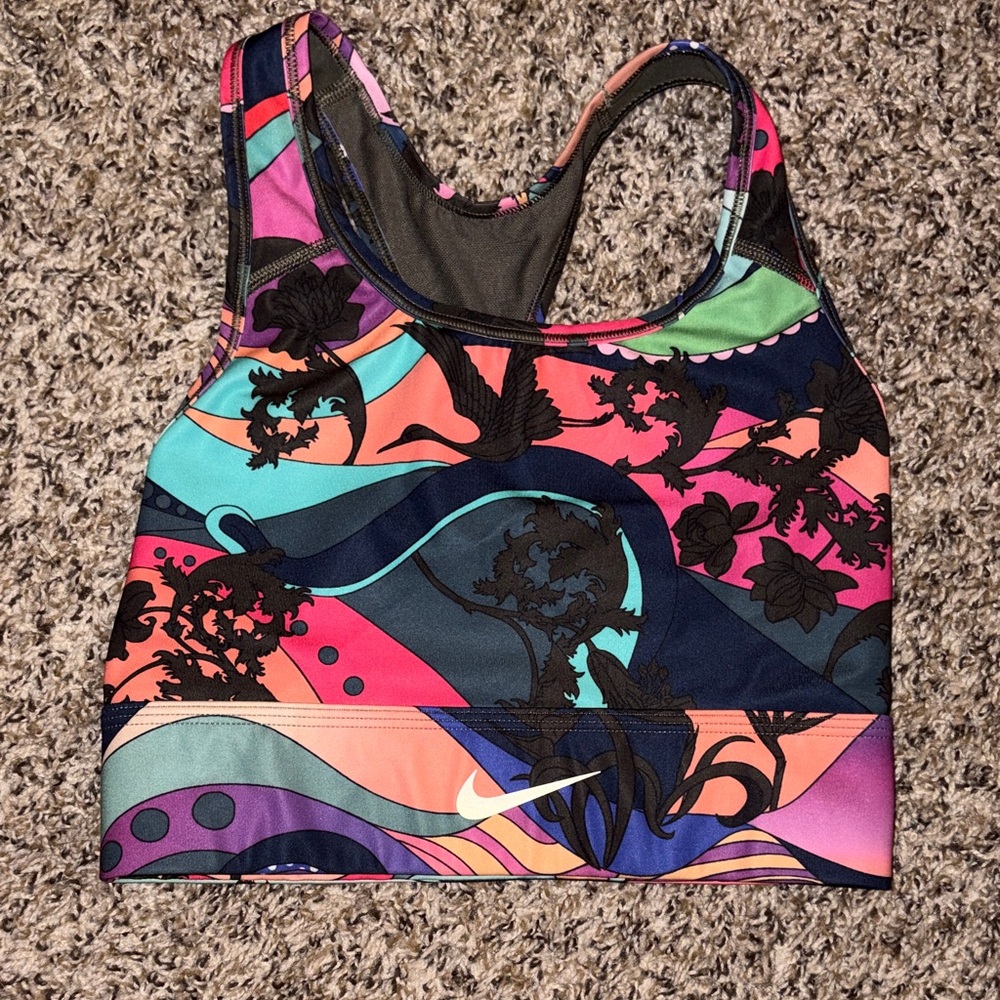 Nike Patterned Sports Bra (Small)